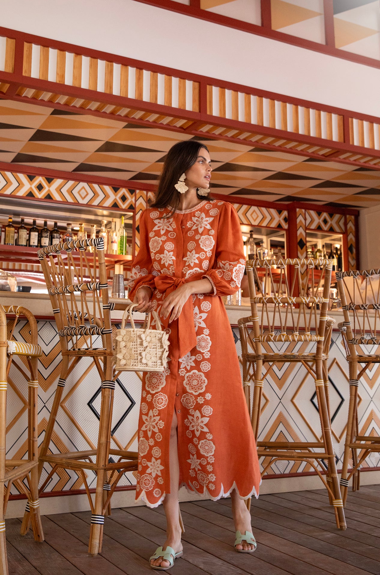 ASHA by Ashley McCormick Burnt Sienna Paloma Dress – Asha By ADM