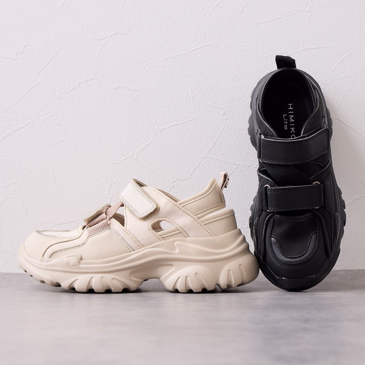 再値下げ】厚底ダブルベルトスニーカー/657104