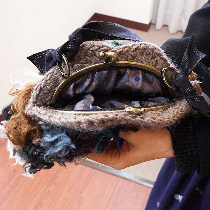 ミナペルホネン×ヒトミシノヤマ pot-au-feu bag/ポトフバッグ #blue