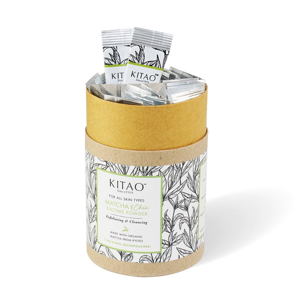 Matcha & Chia Enzyme Powder Wash + Foaming Net – Kitao Matcha