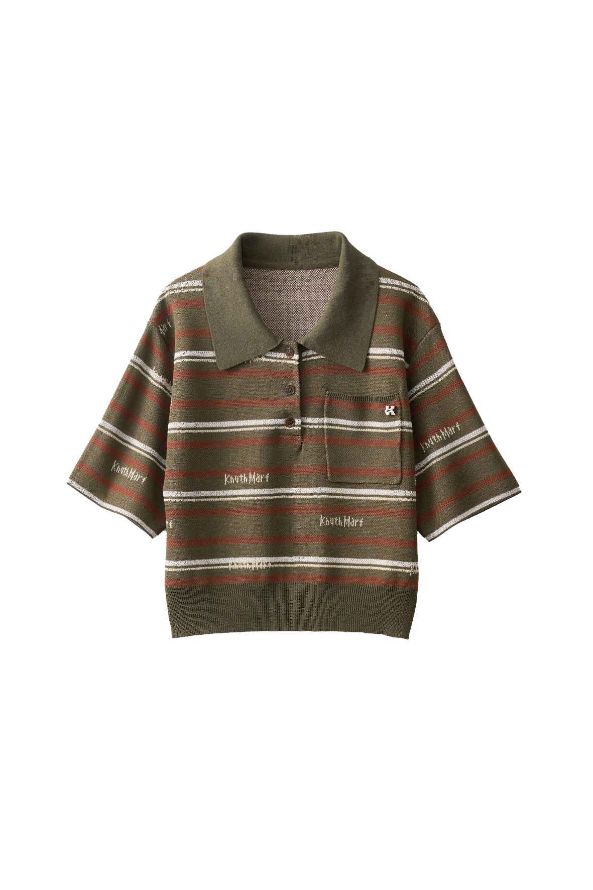 logo stripe polo knit/2color | KNUTH MARF
