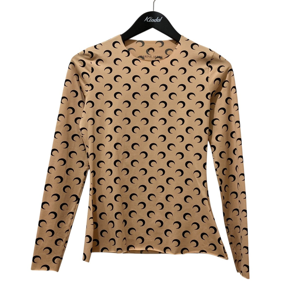 marine serre(マリーンセル) セカンドスキン長袖カットソー ベージュ