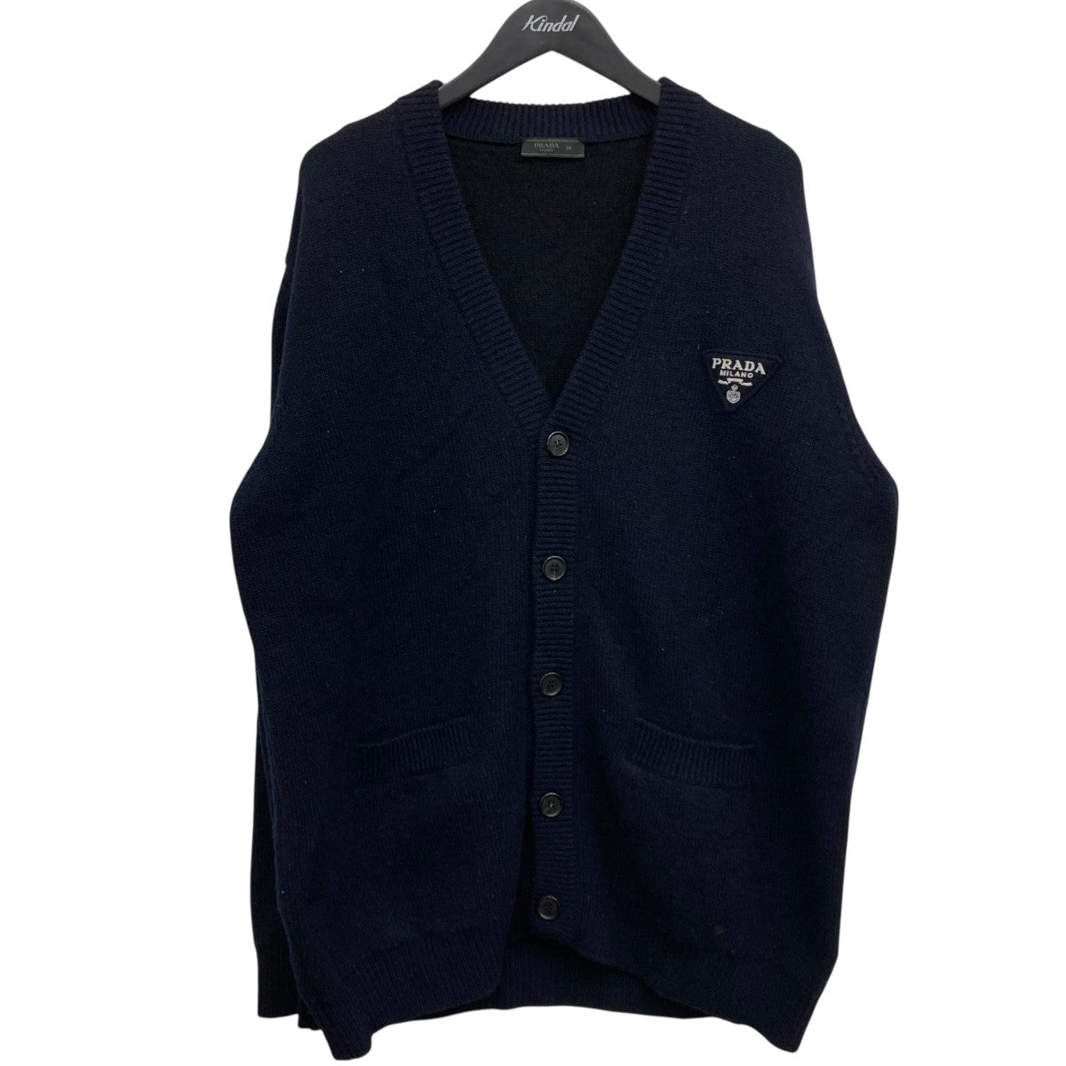 PRADA(プラダ) 22AW カシミヤニットカーディガン UMG135 ネイビー