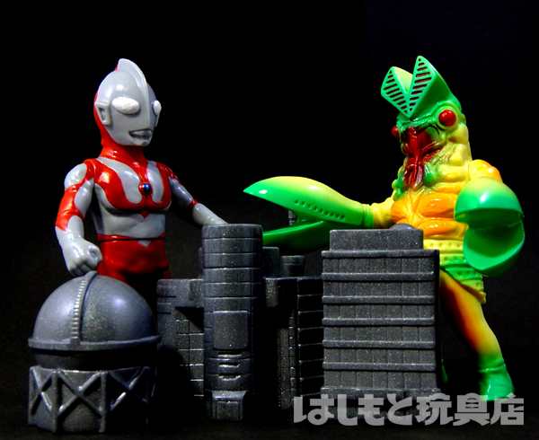 マックストイ／バルタン星人（はしもと玩具店限定カラー）2種・ビル4種