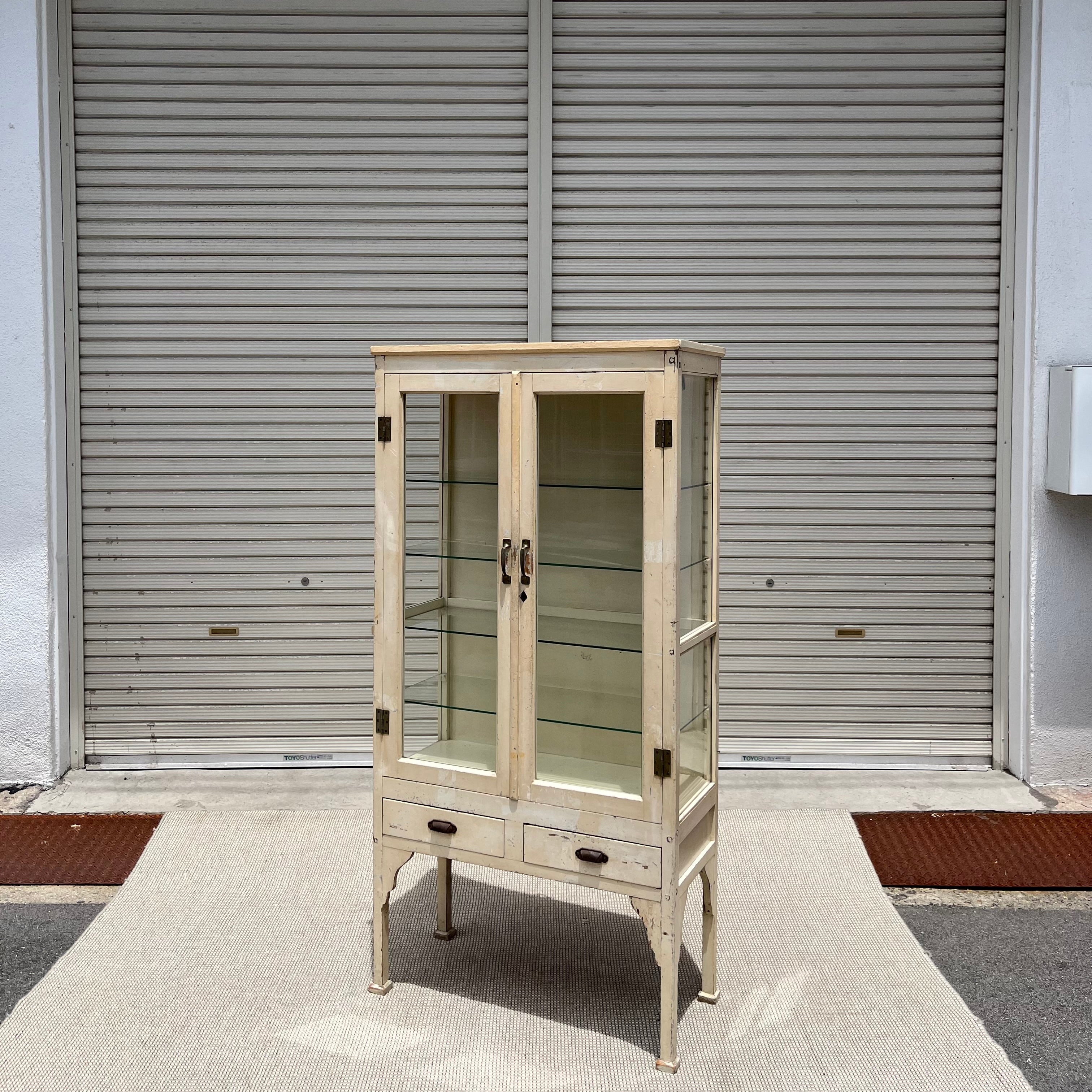 ヴィンテージ/シャビー□ケビント□医療棚/薬棚インダストリアル□店舗