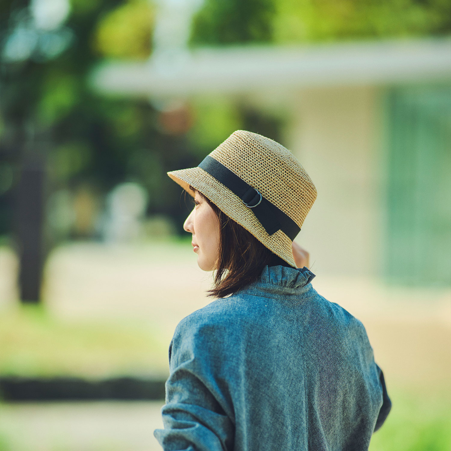 田中帽子店Corta（コルタ）ラフィア バケットハット 紳士用帽子 田中