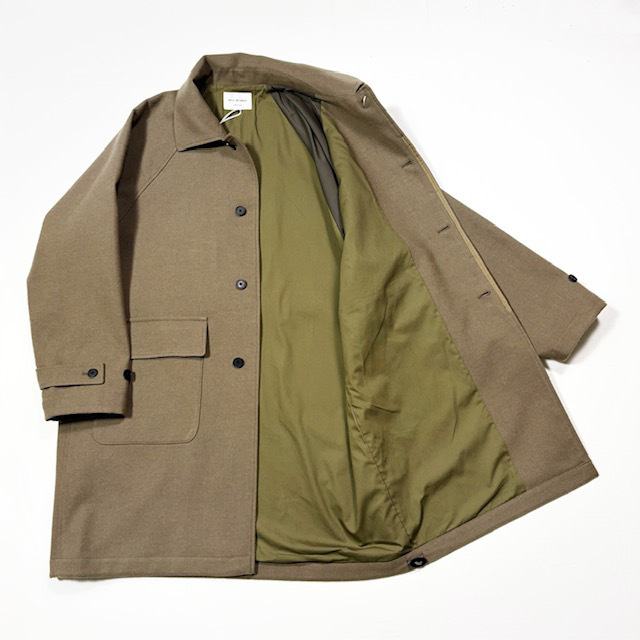 STILL BY HAND ウールナイロンバルカラーコート