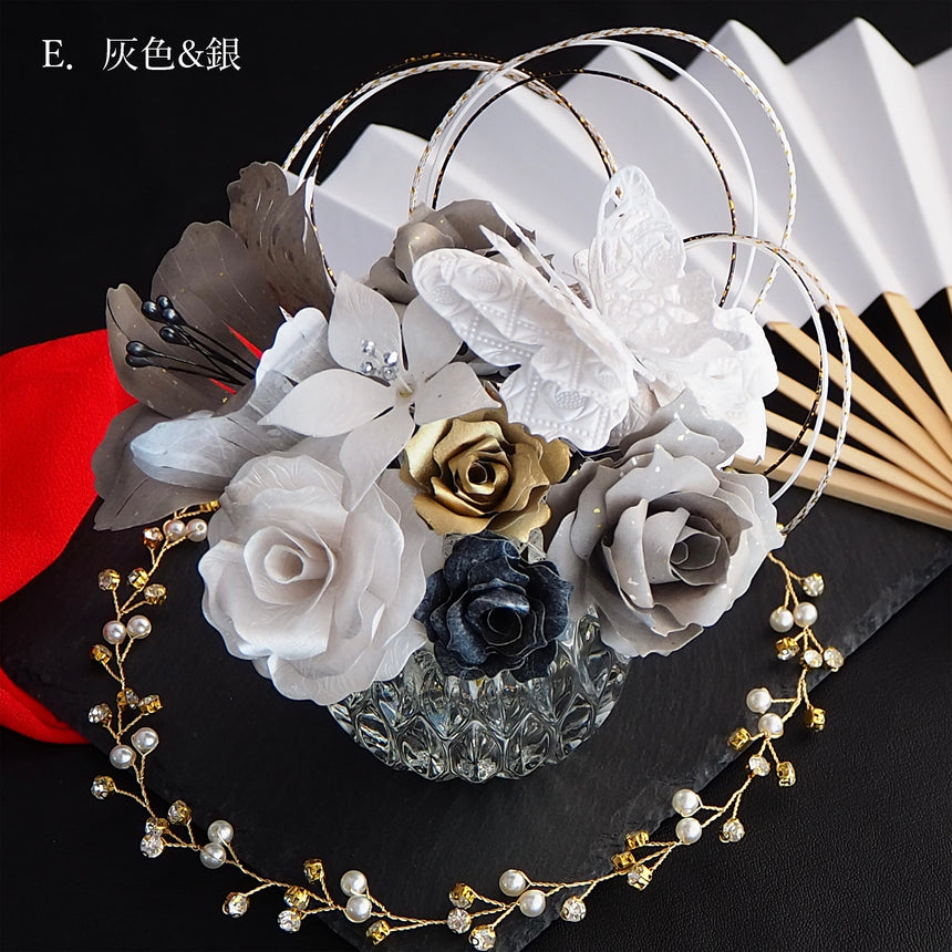 成人式髪飾り お姫様になれるエレガント髪飾り 匠工房 – 伝統和紙の