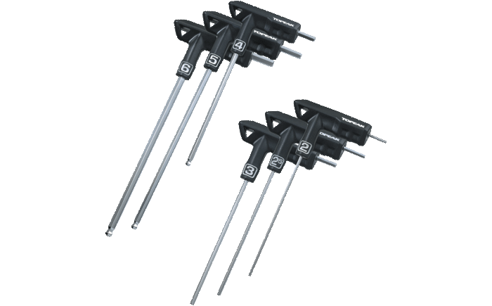 自転車六角レンチセット｜トピーク - T-HANDLE DUOHEX WRENCH SET