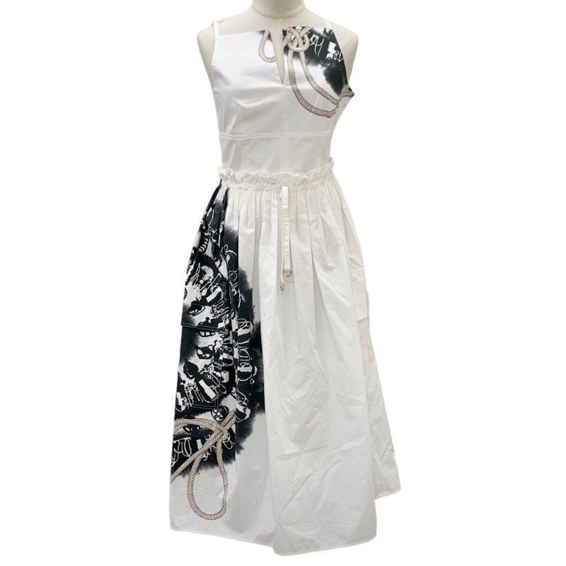 楽天市場】エルメス HERMES ワンピース コットン ホワイト 白 シルバー