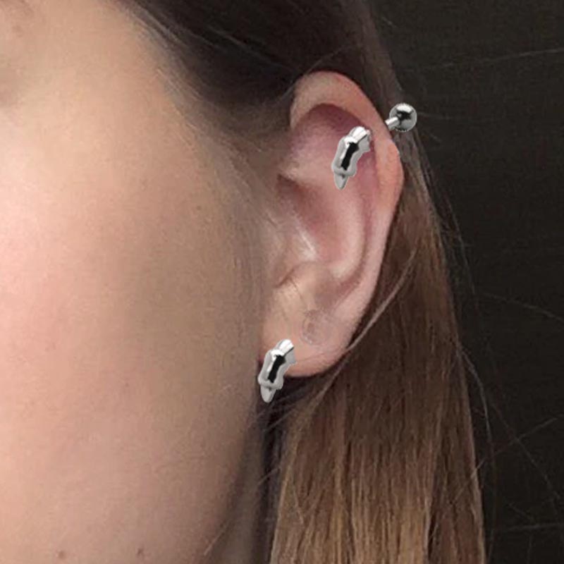 楽天市場】デビルクロウ925ヘリックス 16G 16ゲージ ボディピアス