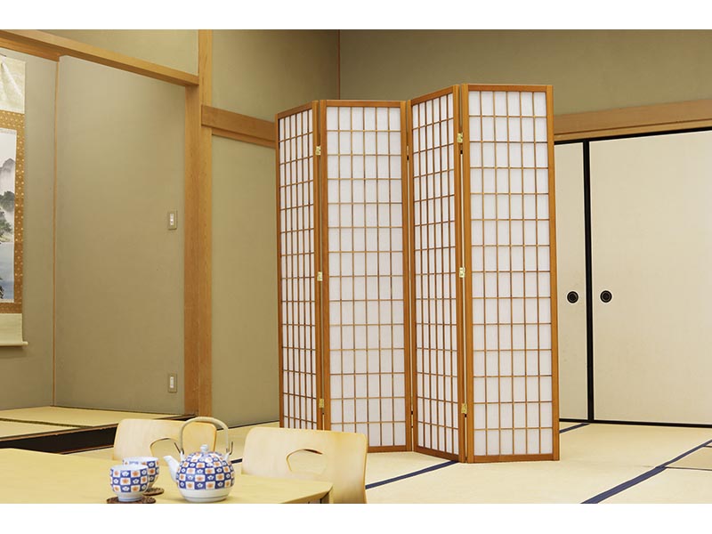 楽天市場】和風衝立 4連 障子スクリーン 高180cm 完成品