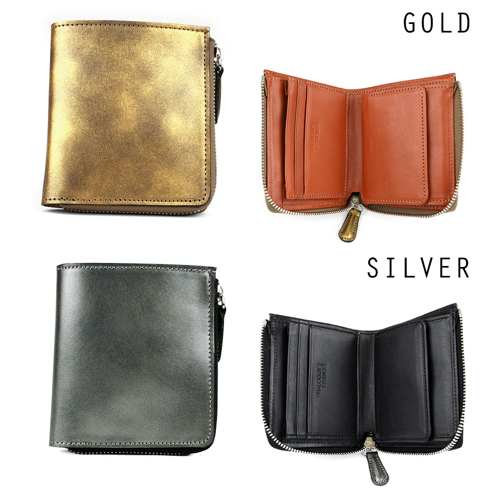 楽天市場】ミニ財布 L字ファスナー ゴールド シルバー レディース 日本