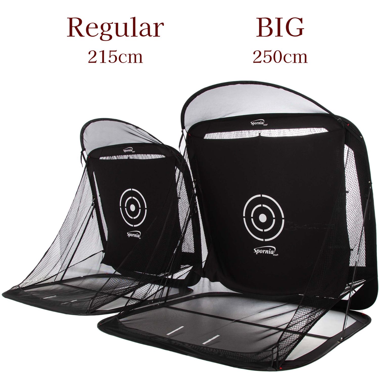 楽天市場】ゴルフネット BIG SIZE【屋外 室内 2.5m 】 特許 練習用