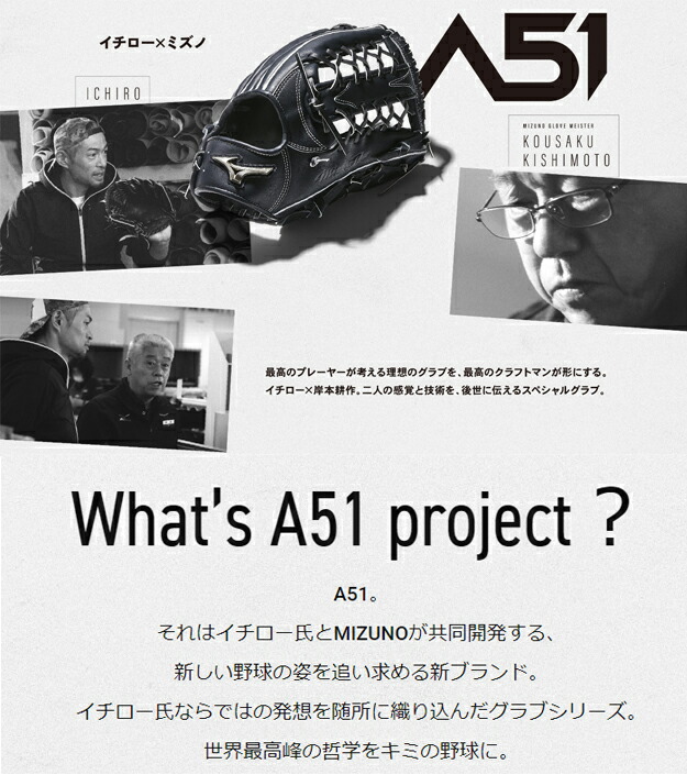 楽天市場】【限定！イチロー×岸本耕作】 ミズノプロ 硬式グローブ 硬式
