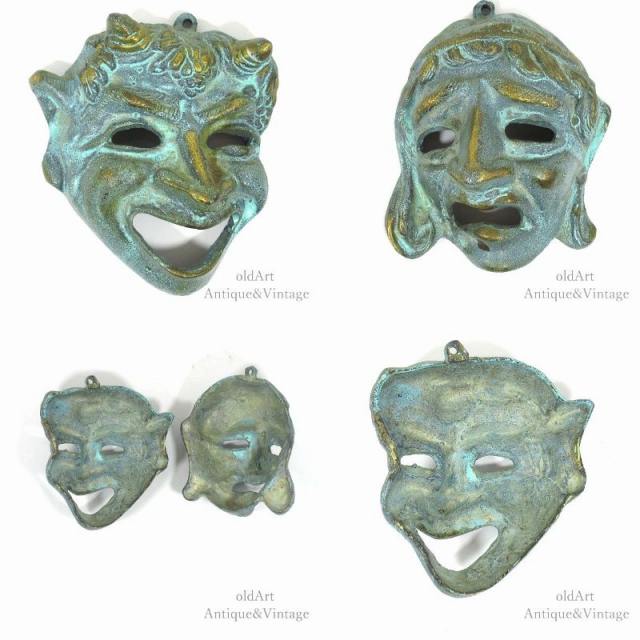 楽天市場】ギリシャ製 ヴィンテージ ツーフェイス TWOFACE 泣き笑い