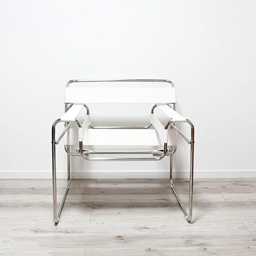 楽天市場】ワシリーチェア PVC仕様 色ホワイト マルセル・ブロイヤー