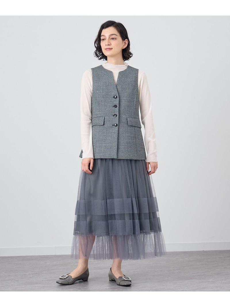 楽天市場】【SALE／50%OFF】チュールティアードギャザー スカート