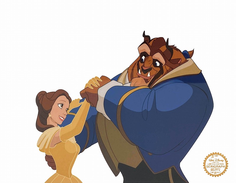 楽天市場】【レビュー特典付き】ディズニー セル画「美女と野獣」額縁2