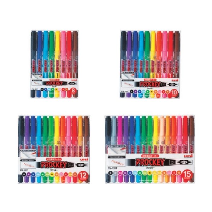 楽天市場】三菱鉛筆 水性サインペン プロッキー 極細/細字丸芯 【8色