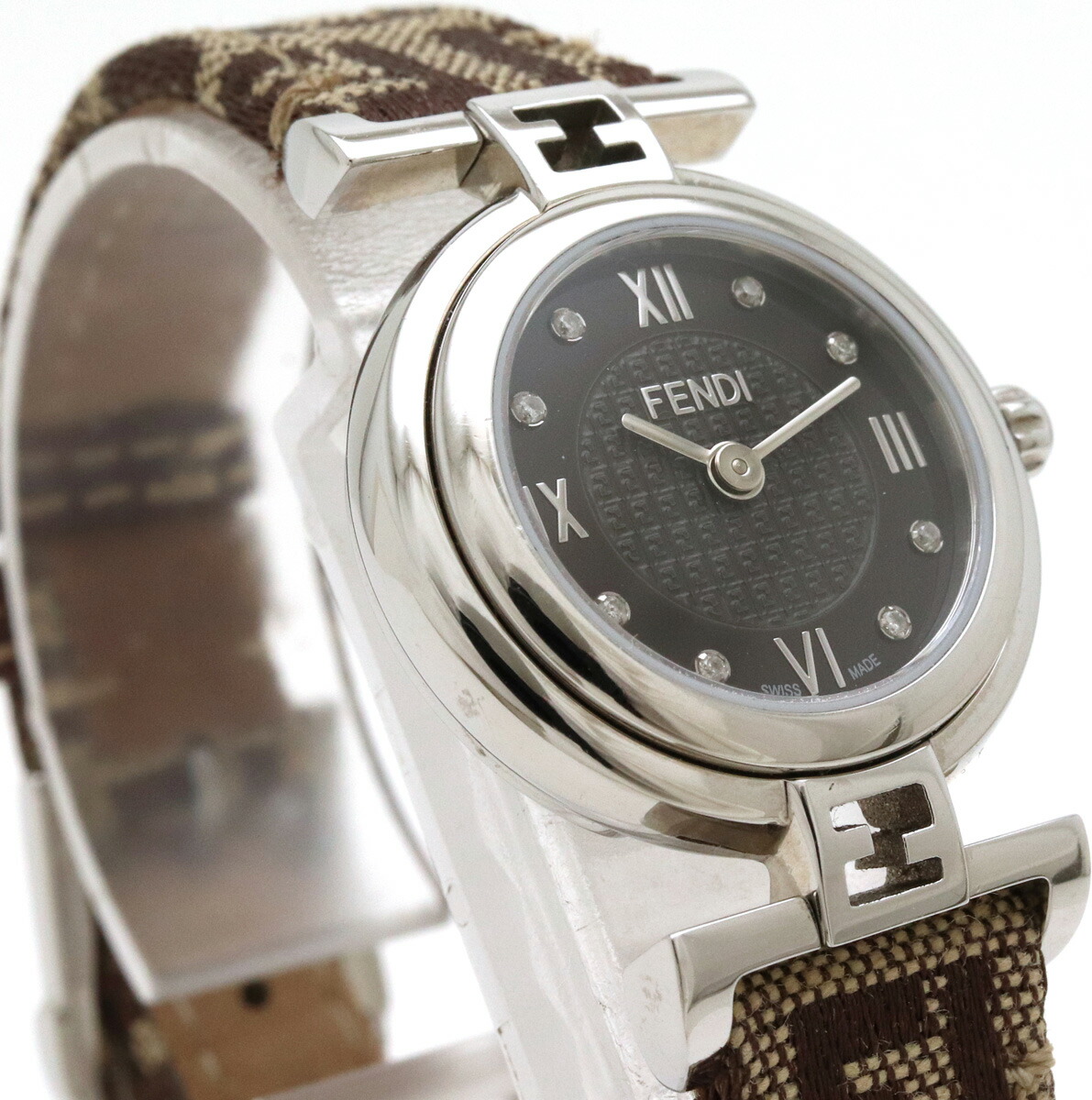楽天市場】【ウォッチ】FENDI フェンディ ダークブラウン文字盤 8P