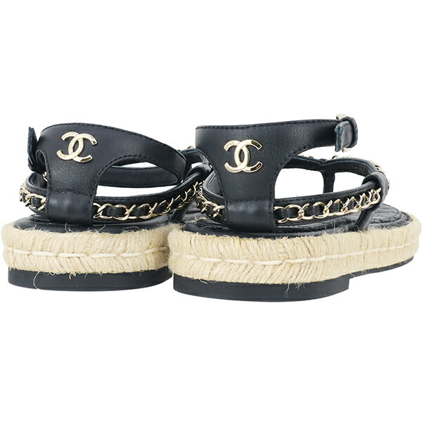 楽天市場】【新品】 シャネル サンダル チェーンモチーフ ココマーク