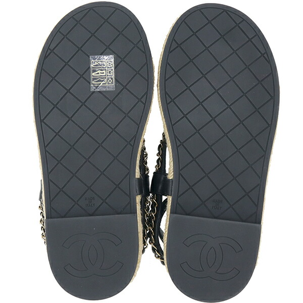 楽天市場】【新品】 シャネル サンダル チェーンモチーフ ココマーク