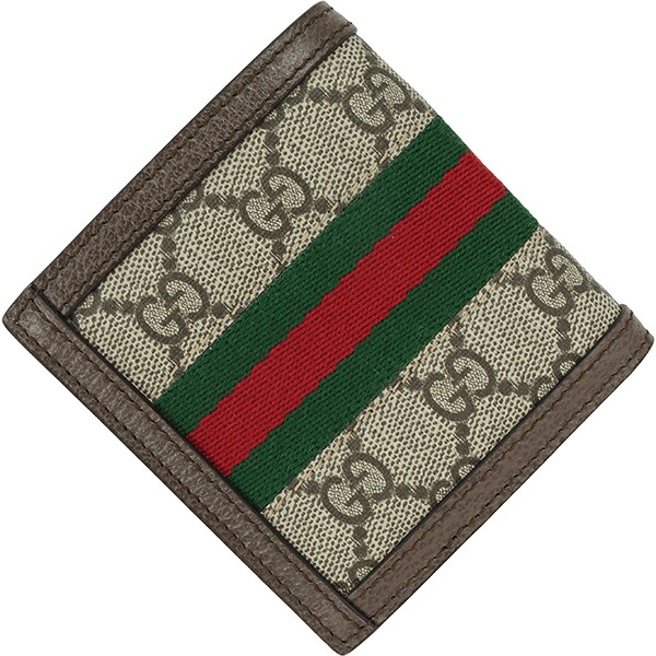 楽天市場】【10%OFF】 グッチ 二つ折り財布 札入れ 小銭入れ無し 二