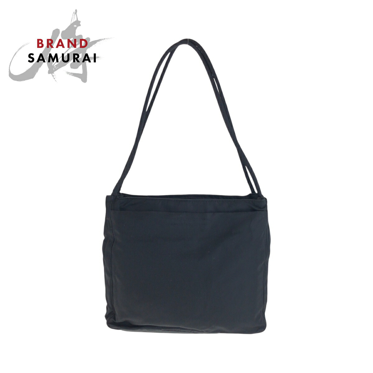 楽天市場】美品 PRADA プラダ テスート 三角ロゴプレート ブラック 黒