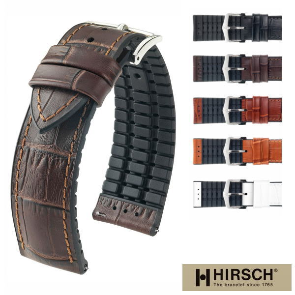 楽天市場】ヒルシュ 腕時計ベルト HIRSCH ポール アビエ式バネ棒付き