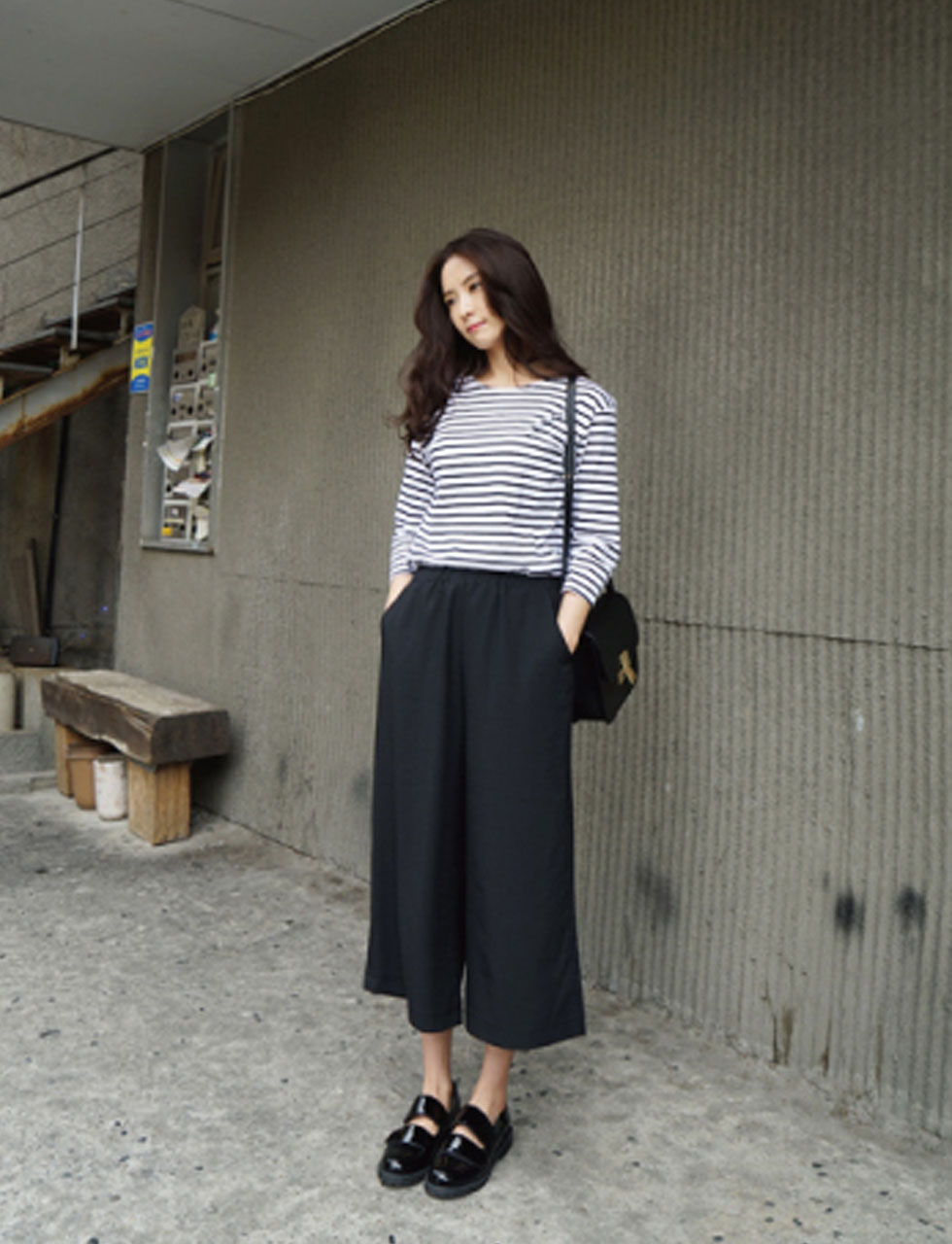 楽天市場】ゆったり ガウチョパンツ シンプル ワイドパンツ レディース