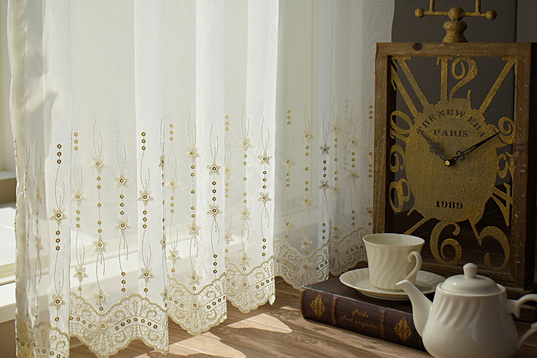 楽天市場】【4000円OFFクーポン配布】カフェカーテン トルコレース