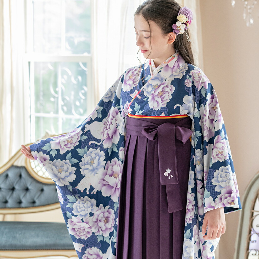 楽天市場】【スーパーセール値下】簡単着付け袴セット 刺繍入り 京都