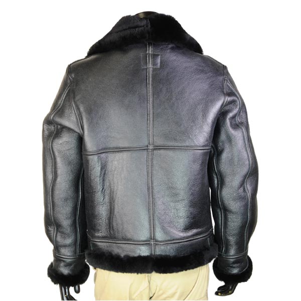 楽天市場】AVIREX B-3 フライトジャケット ムートン ブラック [ 36