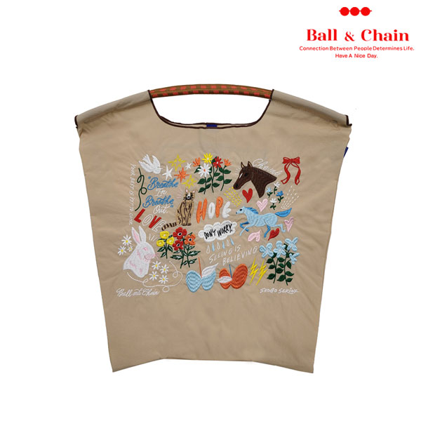 楽天市場】ボールアンドチェーン コラボ（カラーベージュ）（バッグ
