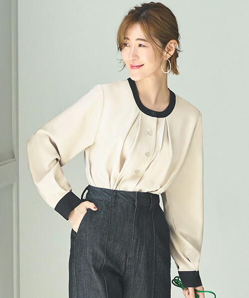 楽天市場】【バーゲン価格】【洗える】レディース ボウタイブラウス