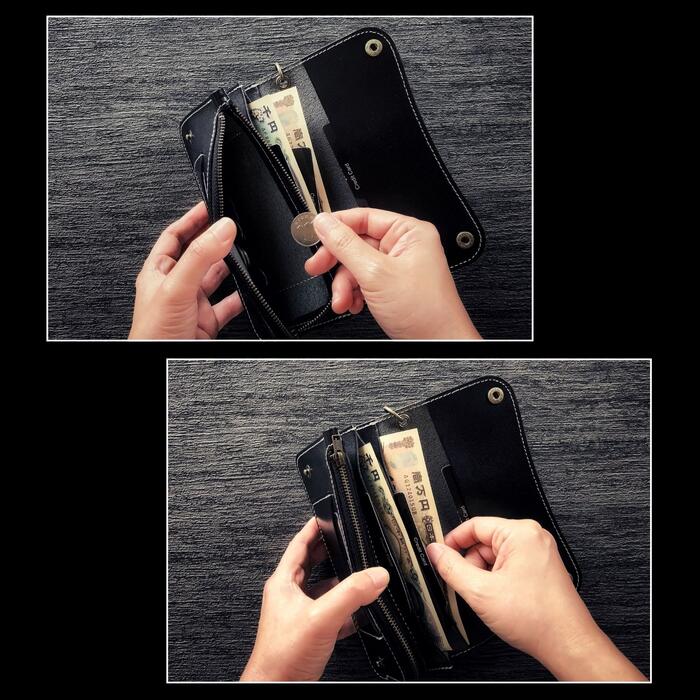 楽天市場】トラッカーウォレット チェーン付き 栃木レザー 本革 ベルト