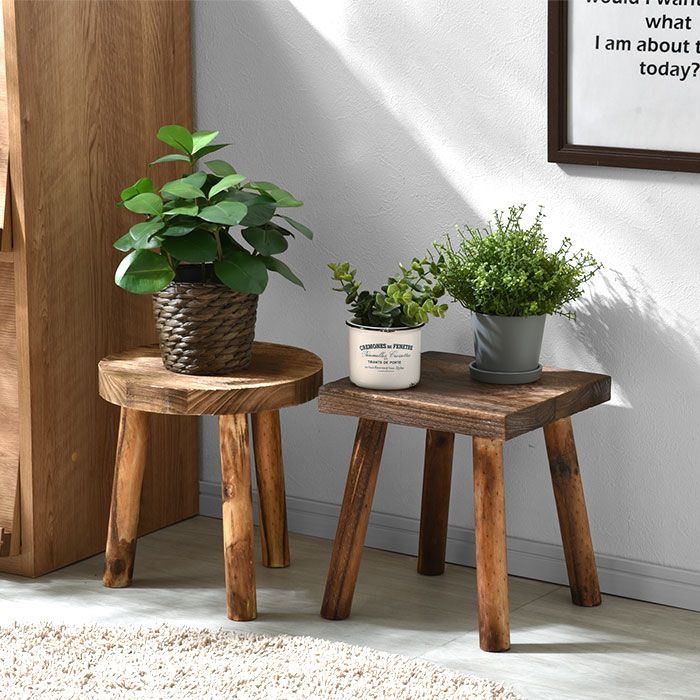 楽天市場】☆5日限定ポイント3倍☆天然木 フラワースタンド プランター