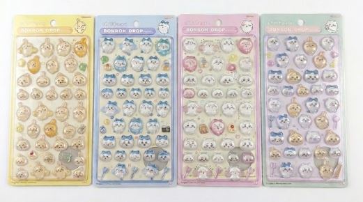 楽天市場】4種セット ちいかわ ボンボンドロップシール ハチワレ