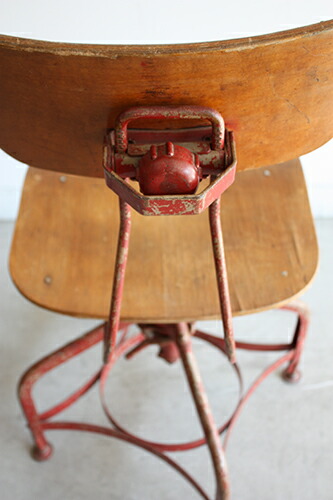 楽天市場】【中古】アンティーク エンジニアチェア 回転キャスター付き