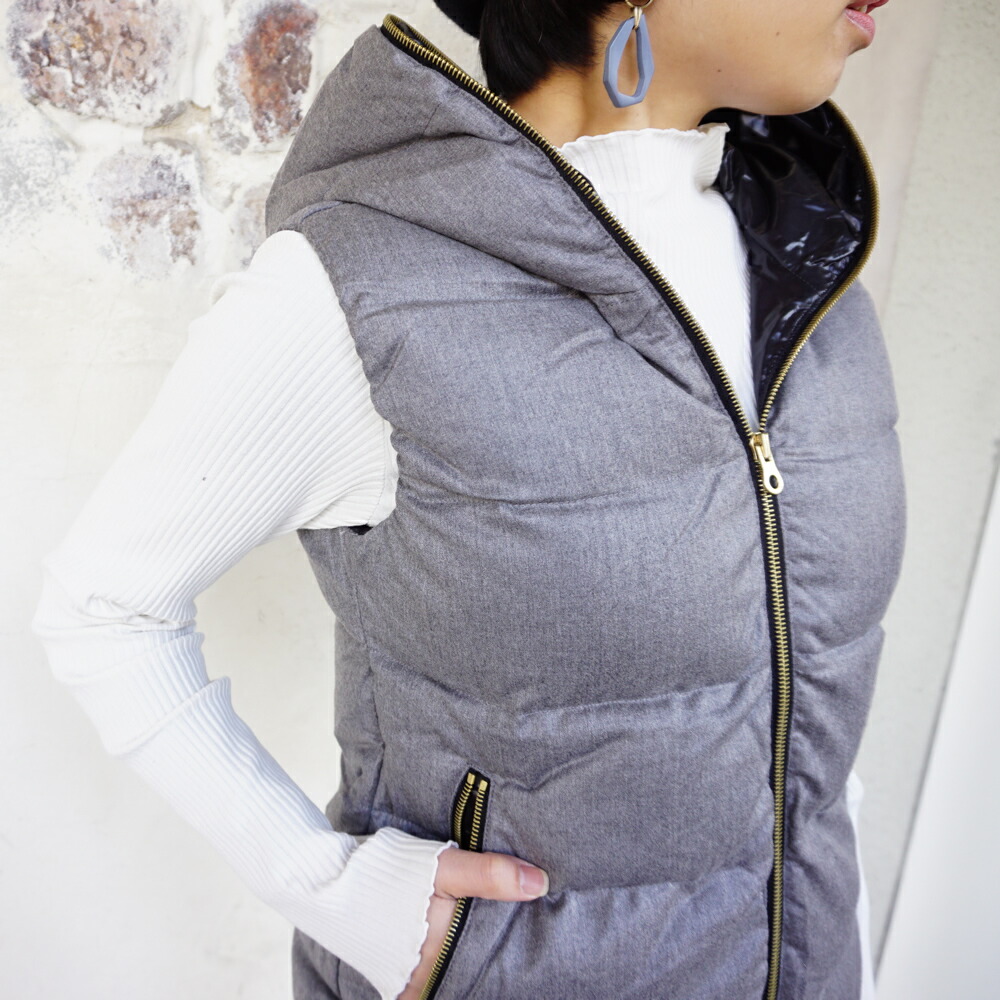 DUデュベティカ ウールダウンベスト 40 ダークグレー 【公式通販】