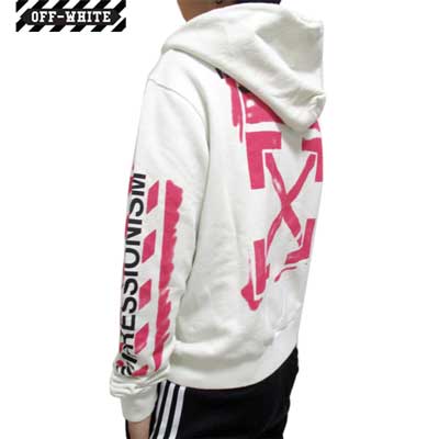 楽天市場】オフホワイト OFF-WHITE メンズ フルジップパーカー ピンク