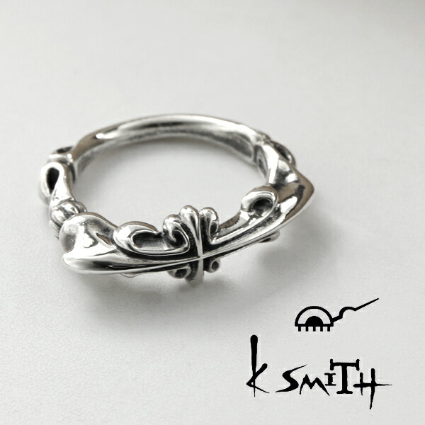 楽天市場】K-SMITH アンティーク風 クロス リング 4号 5号 6号 7号