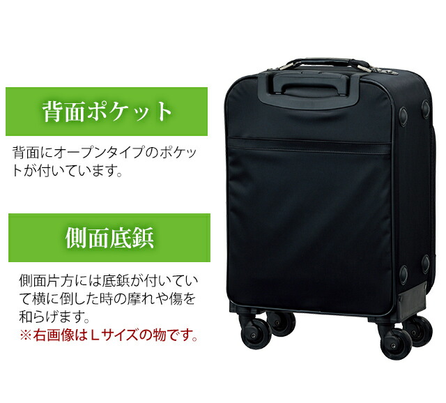 楽天市場】スワニー SWANY ソフト スーツケース キャリーバッグ