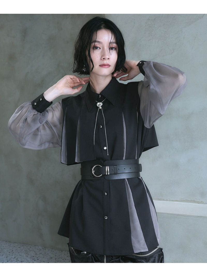 楽天市場】シアーキリカエプリーツシャツ HARE ハレ トップス シャツ