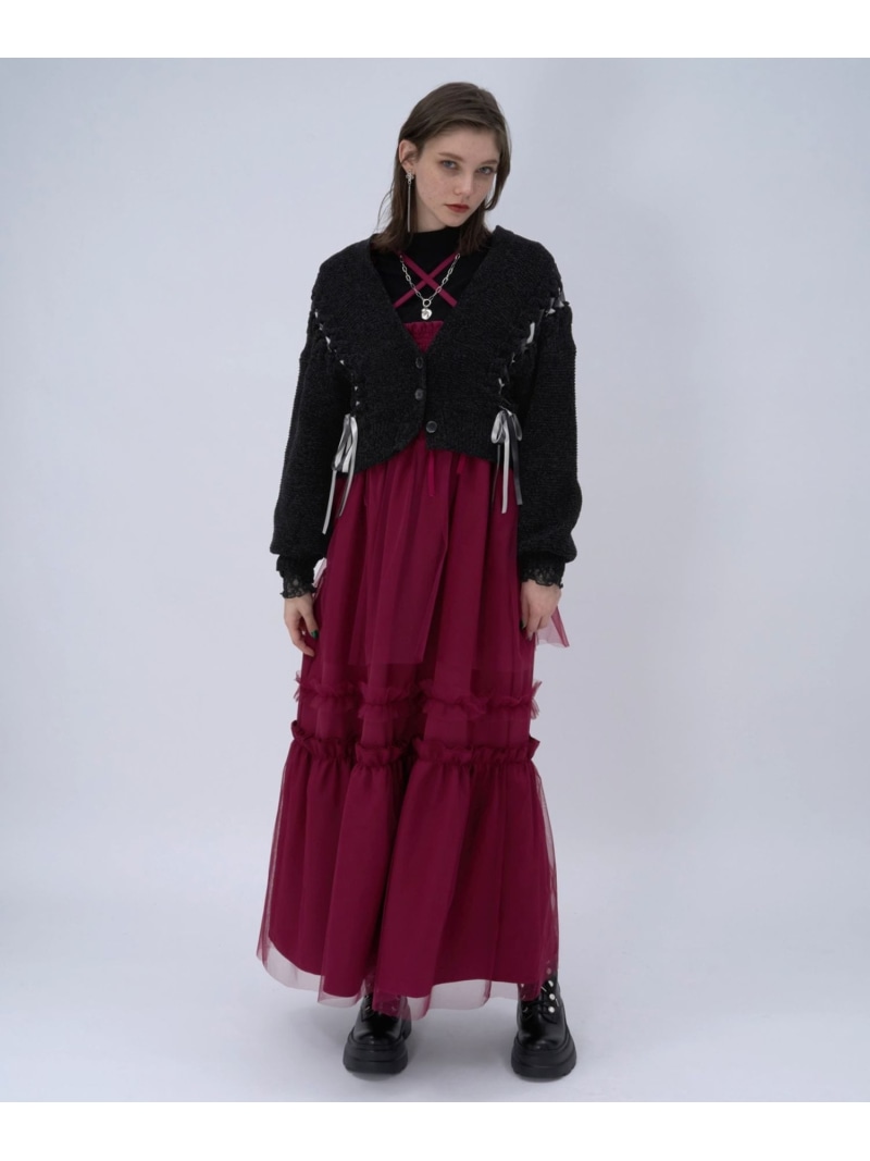 楽天市場】モールレースアップカーディガン HARE ハレ トップス