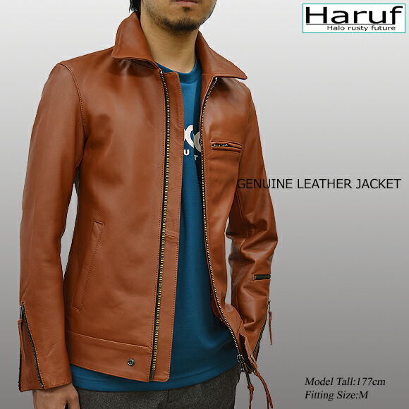 楽天市場】本革 シングルライダースジャケット レザージャケット 革