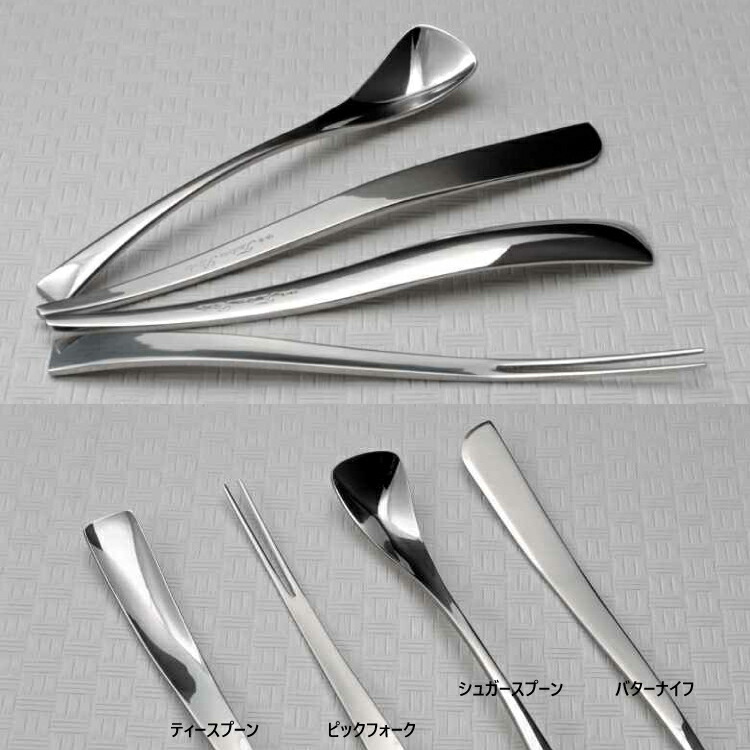 徳力の銀製スプーンセット 6本 とバターナイフ、シュガースプーン