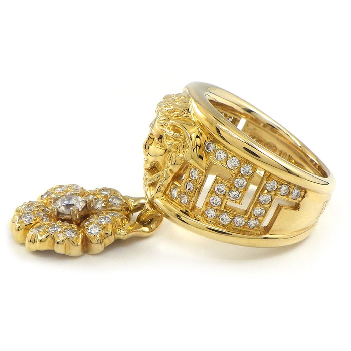 楽天市場】ヴェルサーチェ VERSACE リング メデューサ フラワー