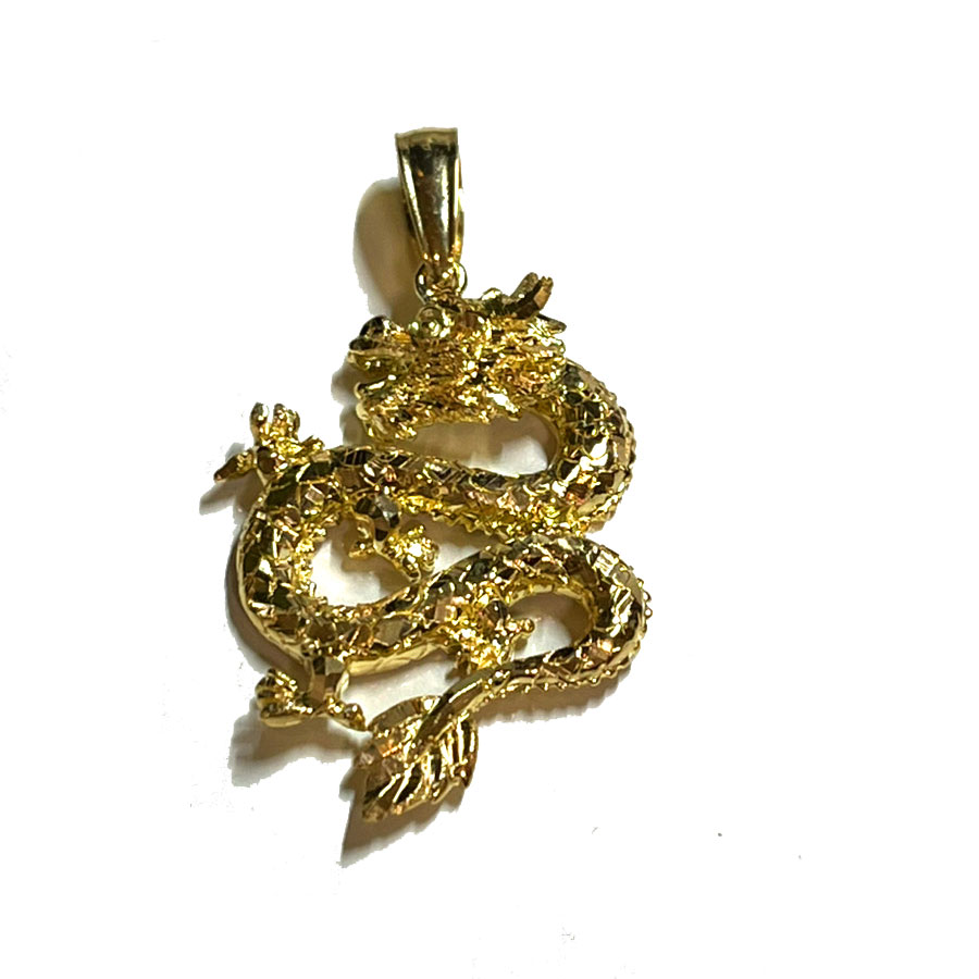 楽天市場】K18 18金 ドラゴン 龍 ペンダントトップ JAPAN刻印付き